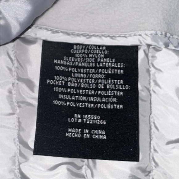 Women's 32 Degrees Silver Gray Puffer Jacket Large - Picture 3 of 5